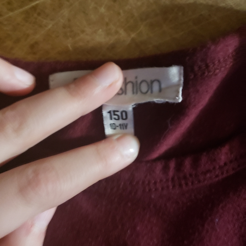 Maroon shirt